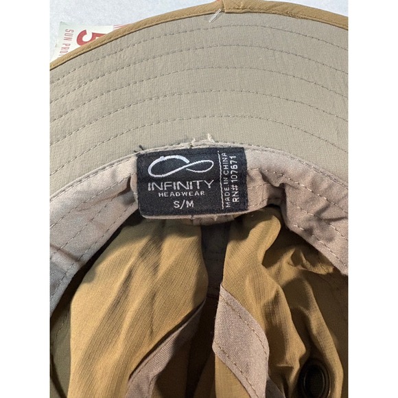 Infinity Headwear Boonie Ripstop Brown Sun Hat UPF 50+ Wide Brim S/M NEW - Picture 6 of 8